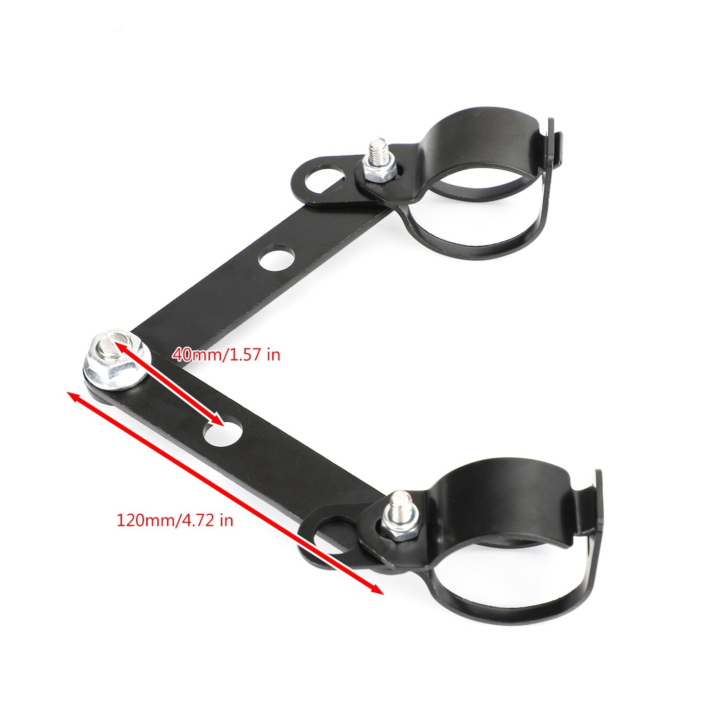 28mm-41mm Fork Black Headlight Mount Bracket Motorcycle Head Lamp Holder Adapter