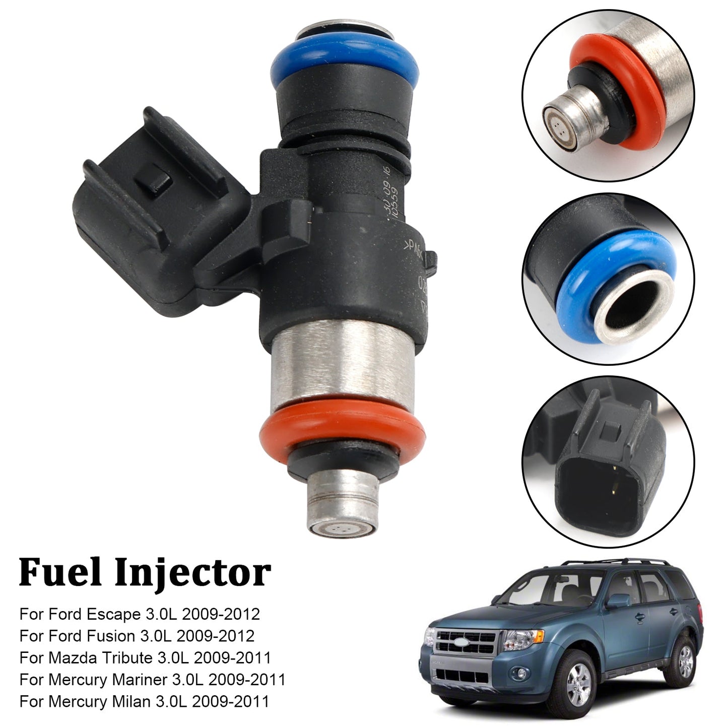 1PCS Fuel Injector 0280158189 Fit Ford Escape Fusion Fit Mazda 3.0L V6