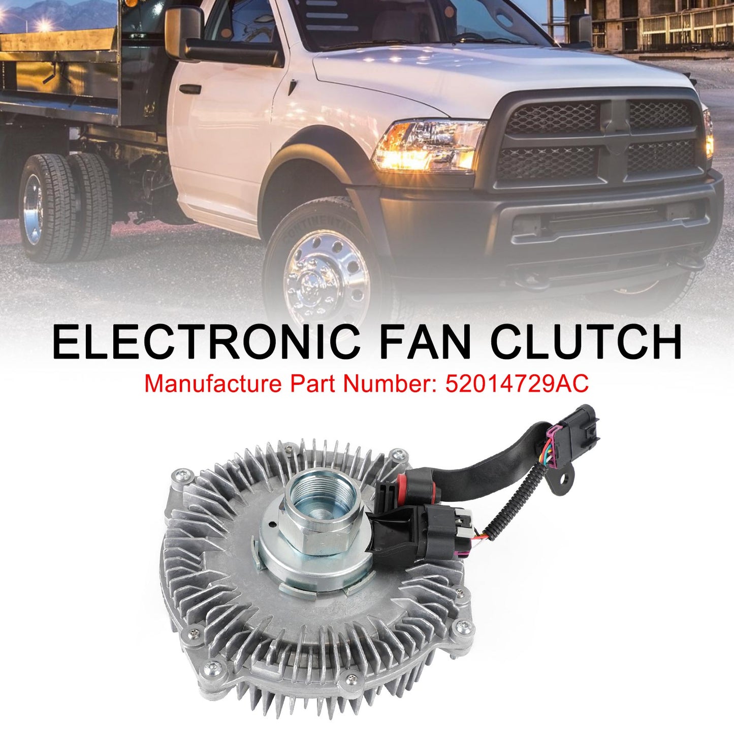 Fan Clutch Radiator Cooling 52014729AC fit Ram 2500 3500 4500 5500 2013-2018
