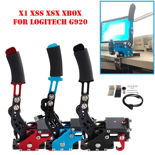 G920 14Bit X1 XBOX USB SIM Handbrake Kits for Racing Games Steering Wheel Stand