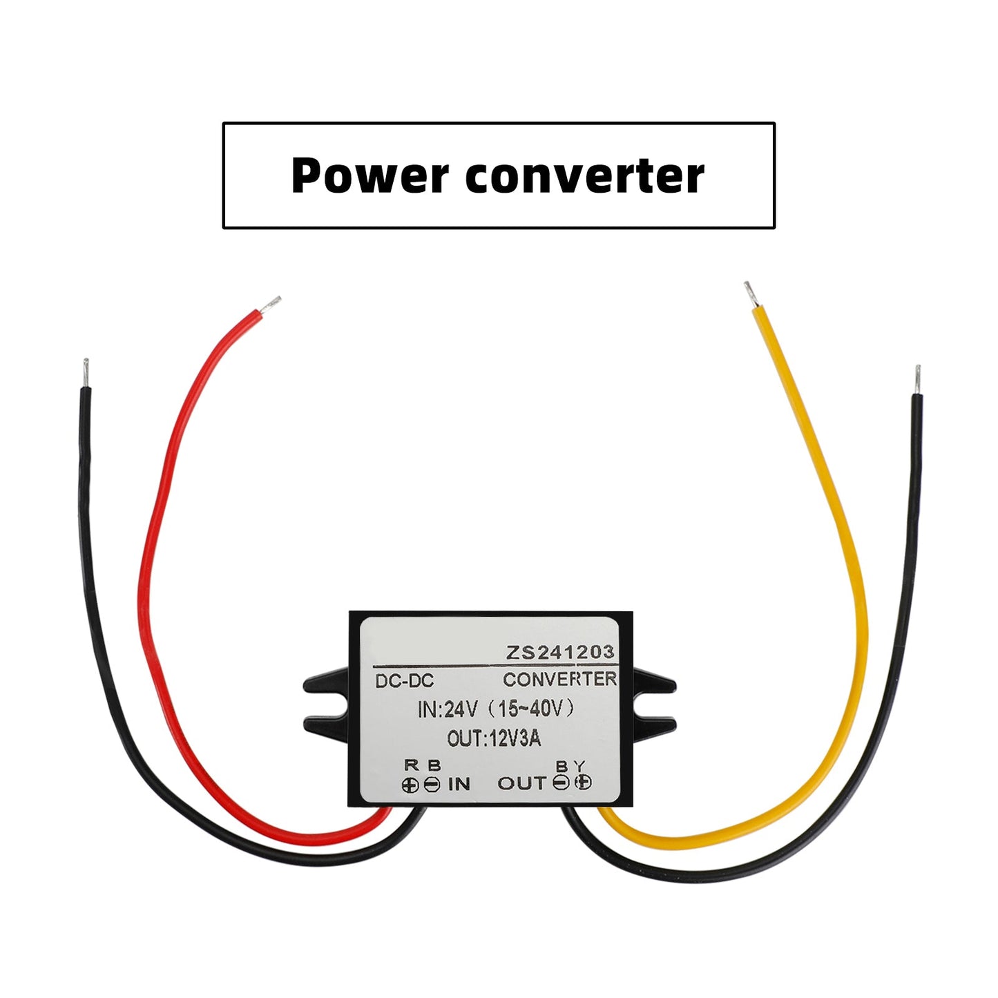 Waterproof DC-DC Converter 24V Step Down to 12V Car Power Supply Module 2A