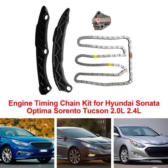 Hyundai Sonata Optima Sorento Tucson 2.0L 2.4L Engine Timing Chain Kit