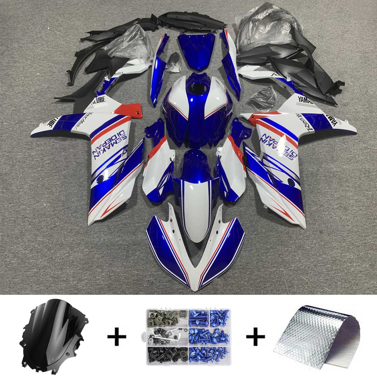 2022-2023 Yamaha YZF-R3 R25 Injection Fairing Kit Bodywork Plastic ABS #120