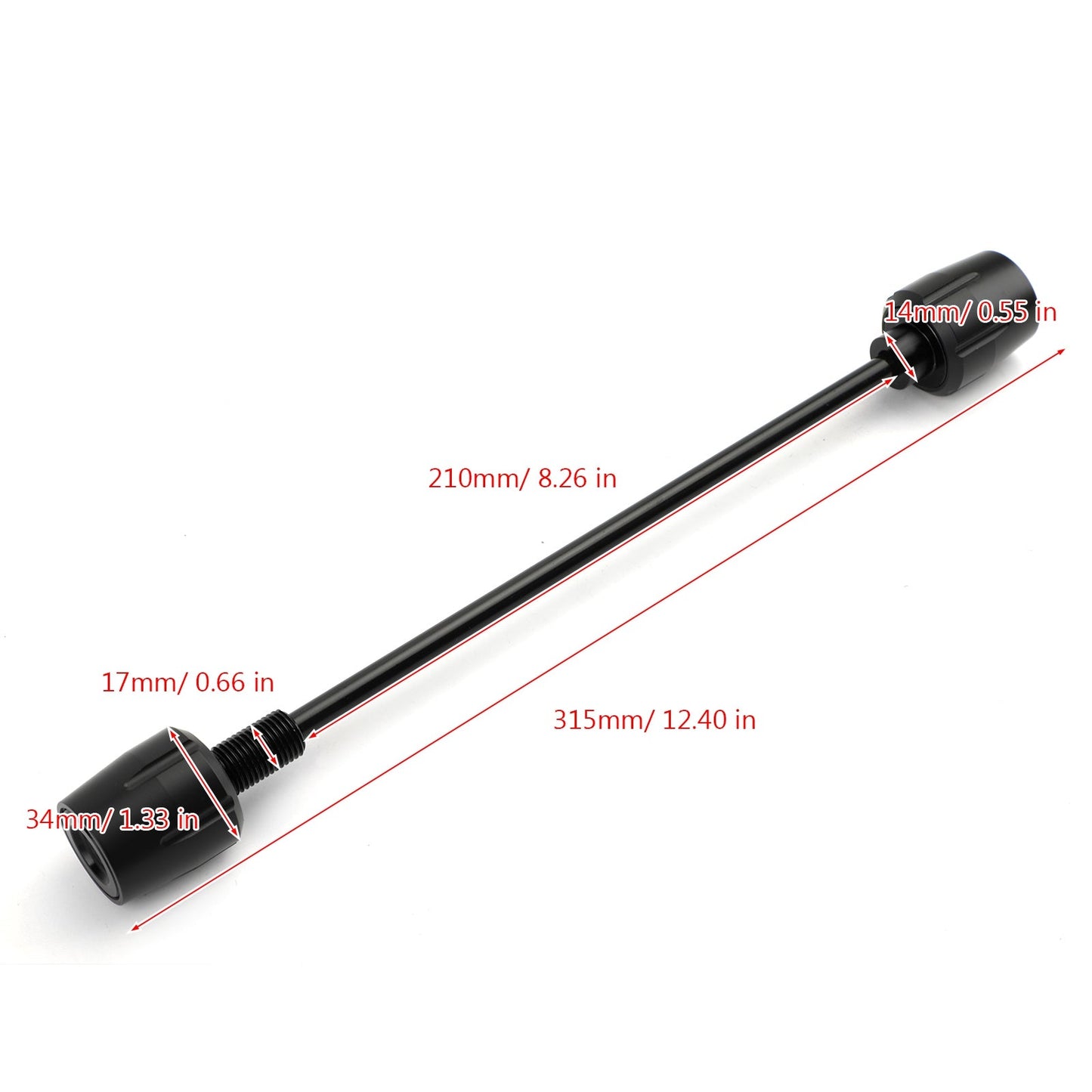 FRONT Axle Fork Crash Slider Wheel Pad Black for Honda CB650R CBR650R 2019-2020