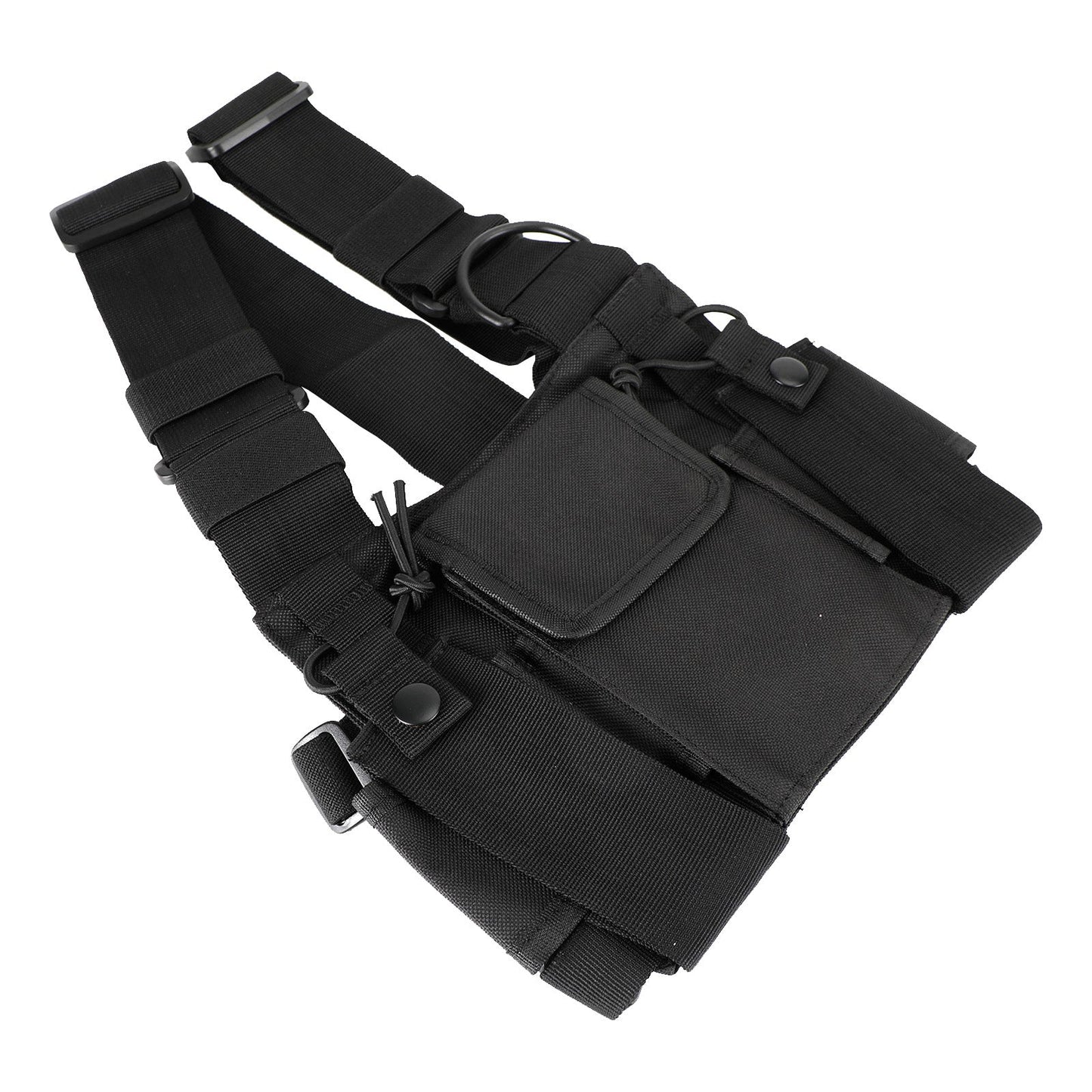 New Tactical Bilateral Chest Harness Bag for Field Operations Radio Universal