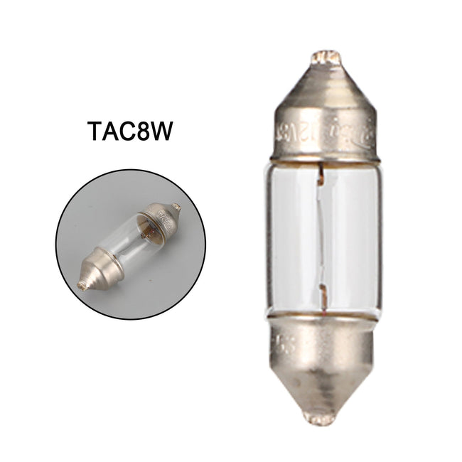 For TOSHIBA TAC8W Car Auxiliary Bulbs 31MM C8W 12V8W Festoon Lamp