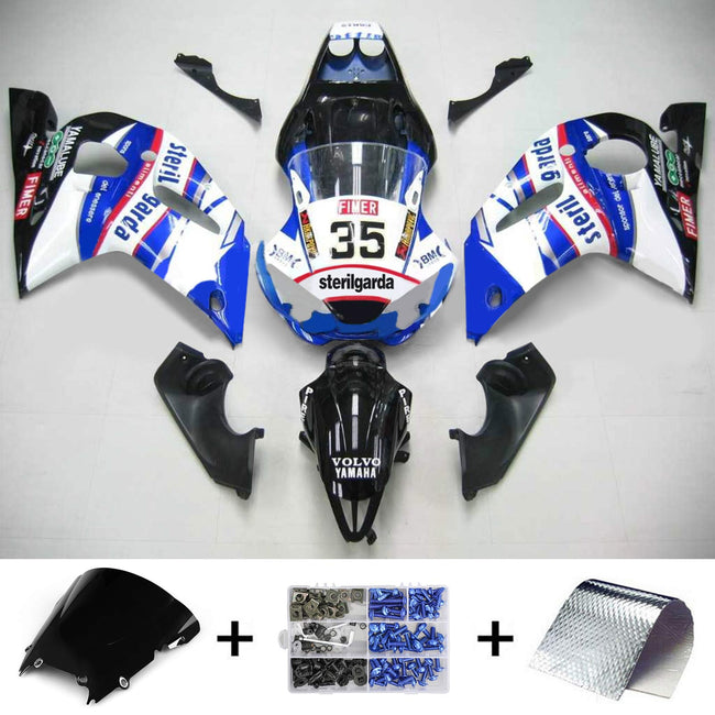 1998-2002 Yamaha YZF 600 R6 Injection Fairing Kit Bodywork Plastic ABS #106