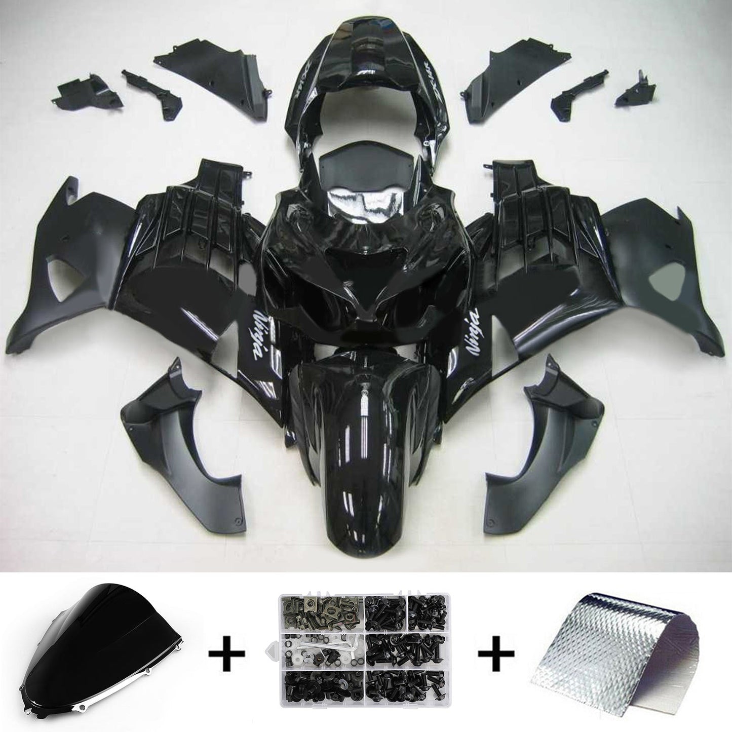 2012-2021 Kawasaki ZX14R Amotopart Injection Fairing Kit Bodywork Plastic ABS #101