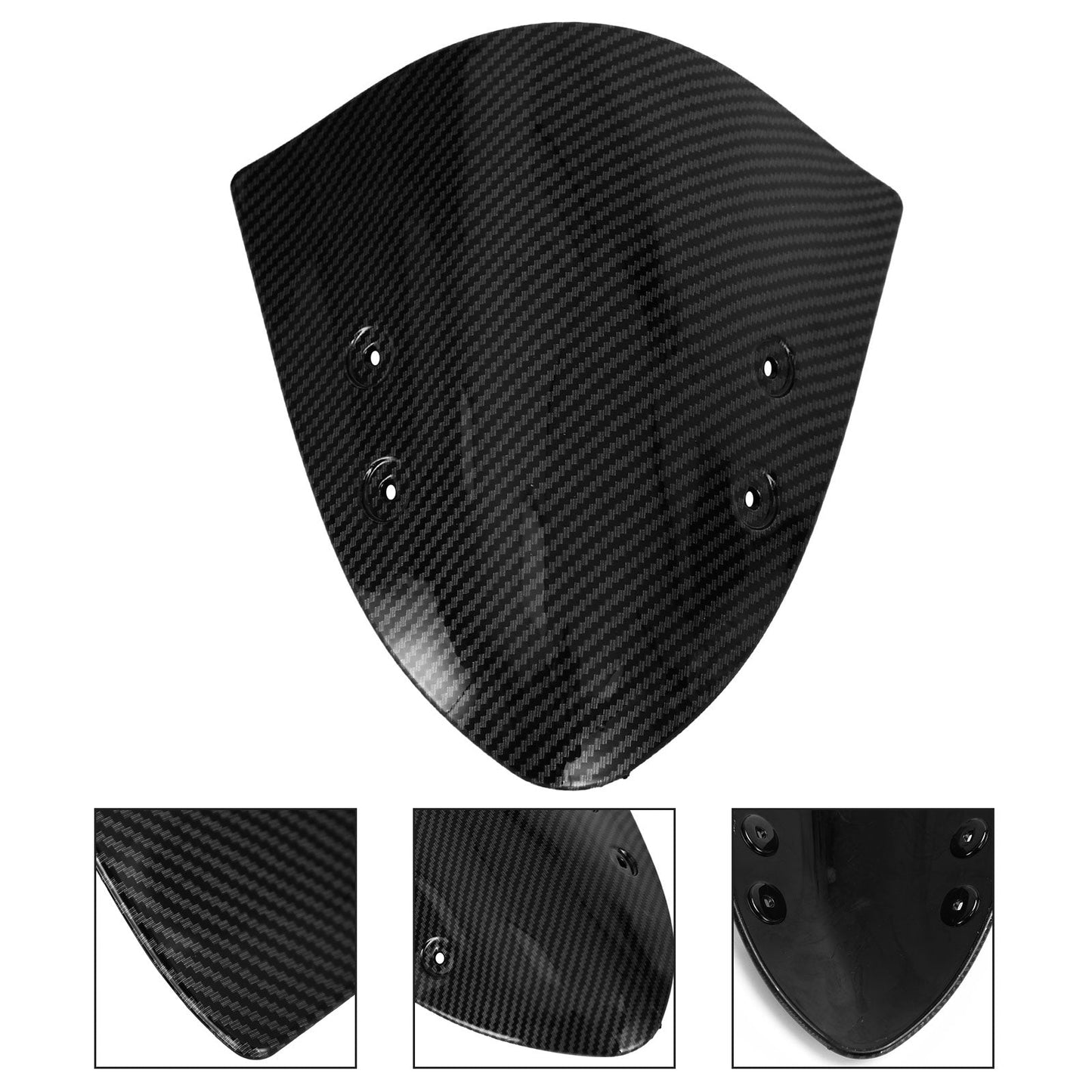 Carbon Front Nose Windshield Screen Cover Fairing for Kawasaki ER-6N 2009-2014