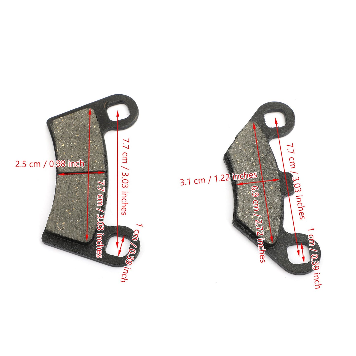 Front & Rear Brake Pads For Polaris Razor RZR 800/RZR 800 S/RZR 800 EPS/RZR 570
