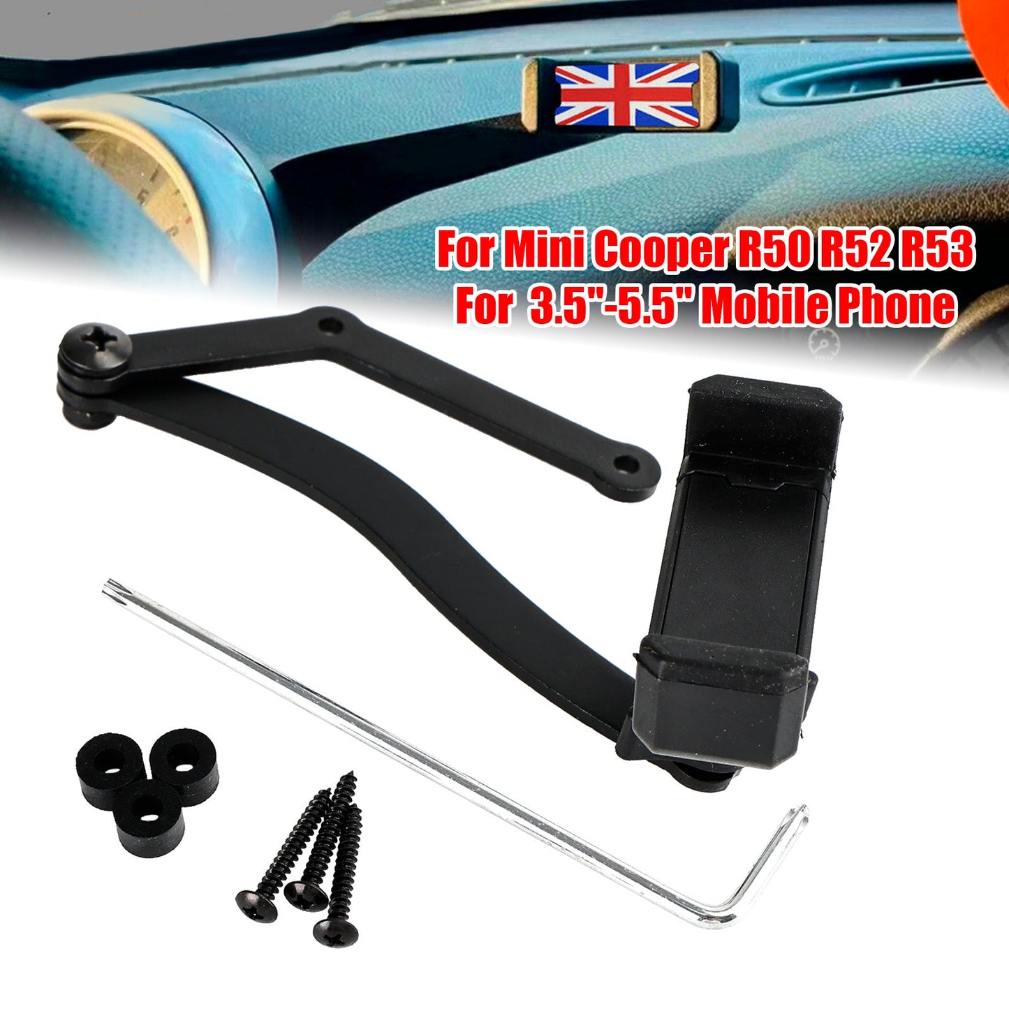 360°Rotation Car Mobile Phone Holder Mount for Mini Cooper R50 R52 R53