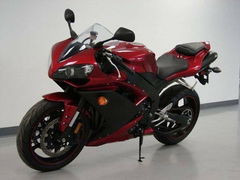 2007-2008 Yamaha YZF R1 Amotopart Fairing Black Red Fairing Kit