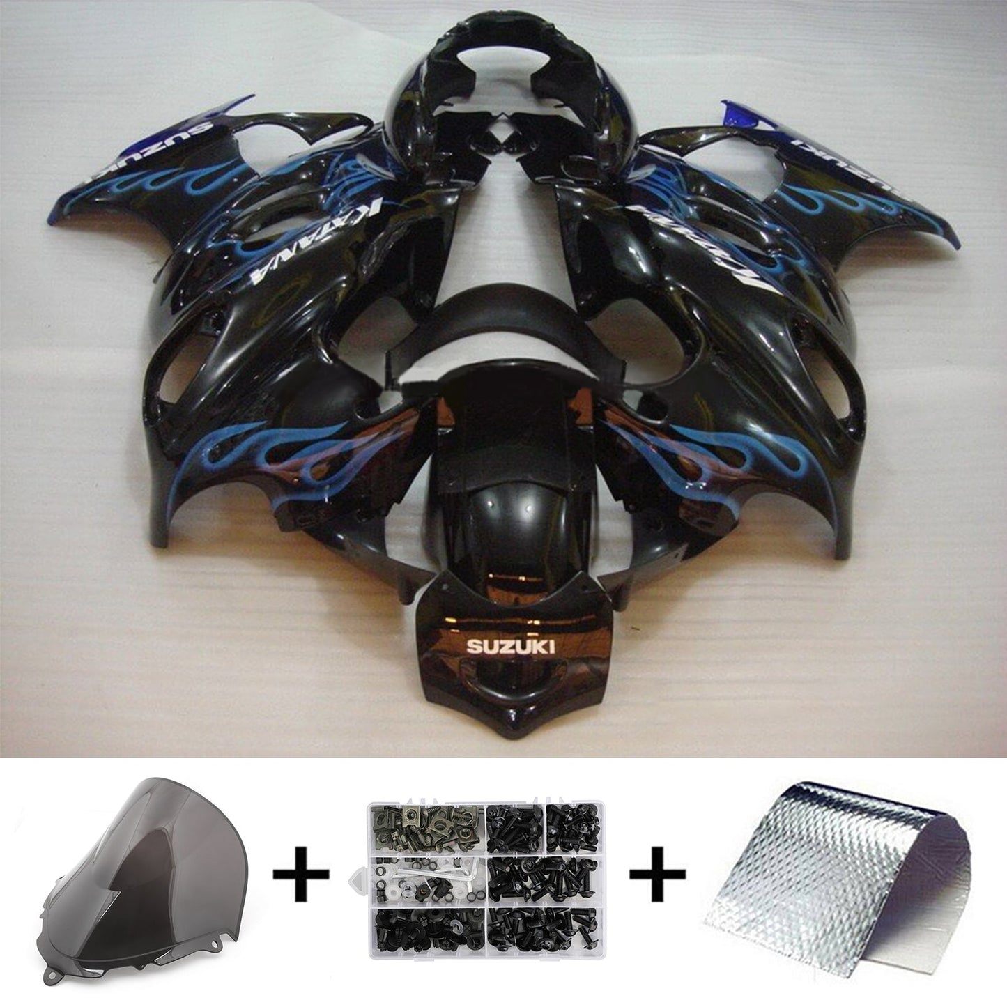 2005-2006 Suzuki Katana GSXF600 GSXF750 Amotopart Injection Fairing Kit Bodywork #117