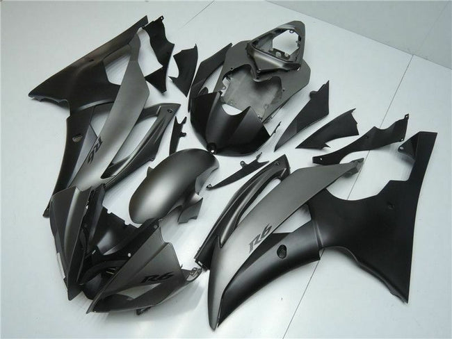 2008-2016 Yamaha YZF-R6 Amotopart Fairing Gray Black Fairing Kit