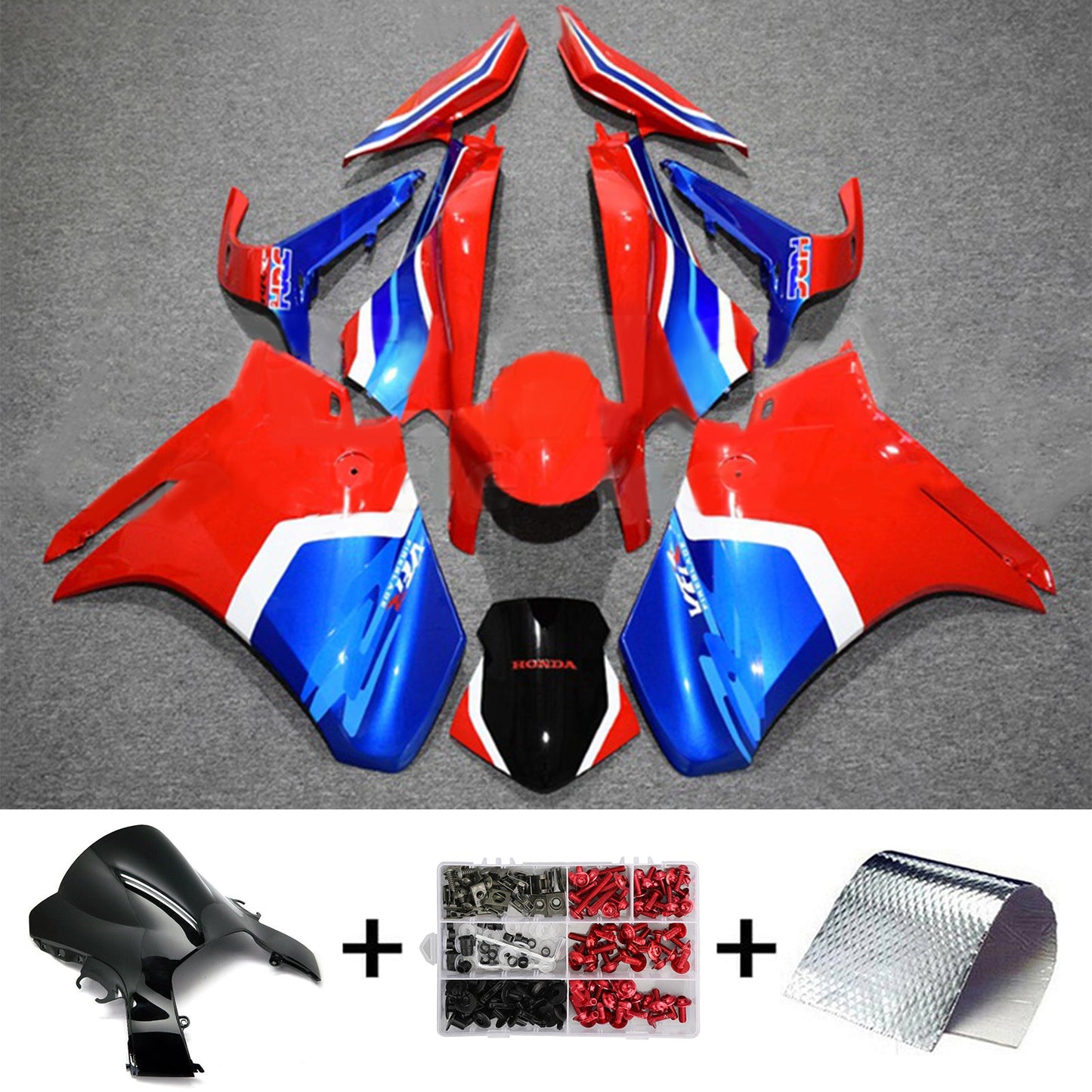 2010-2013 Honda VFR1200 Injection Fairing Kit Bodywork Plastic ABS#109