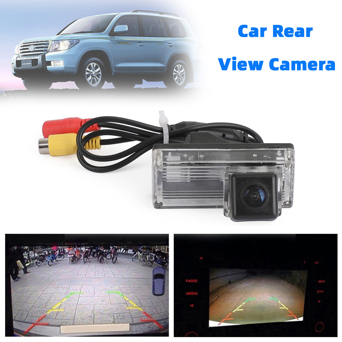 Reverse Backup Camera 170° Fit For Toyota Land Cruiser 70/100/200 Series