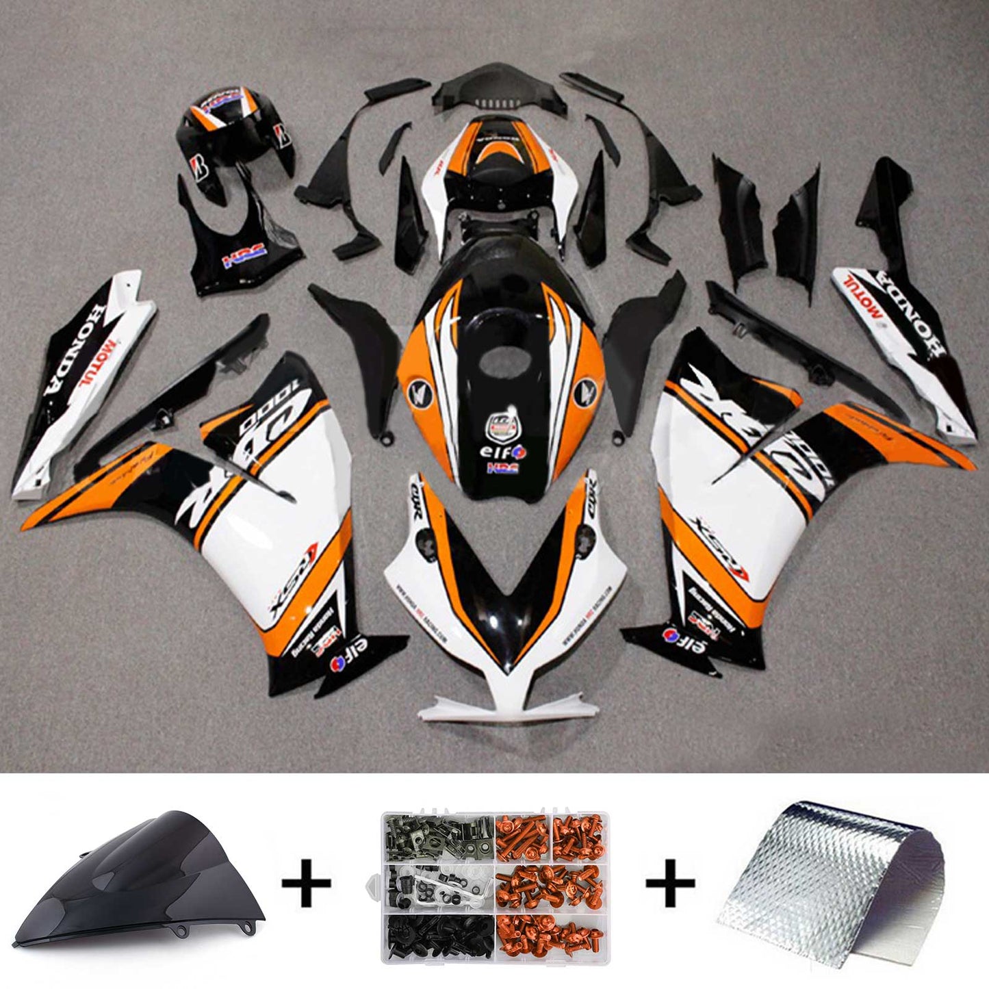 2012-2016 Honda CBR1000RR Injection Fairing Kit Bodywork Plastic ABS#158