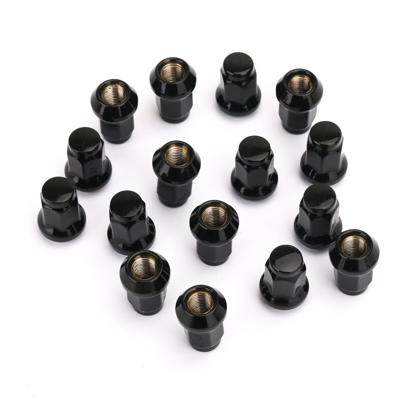 16 Pack Black 3/8"-24 Tapered Lug Nuts For Polaris Ranger 700 RZR 900XP 800 570