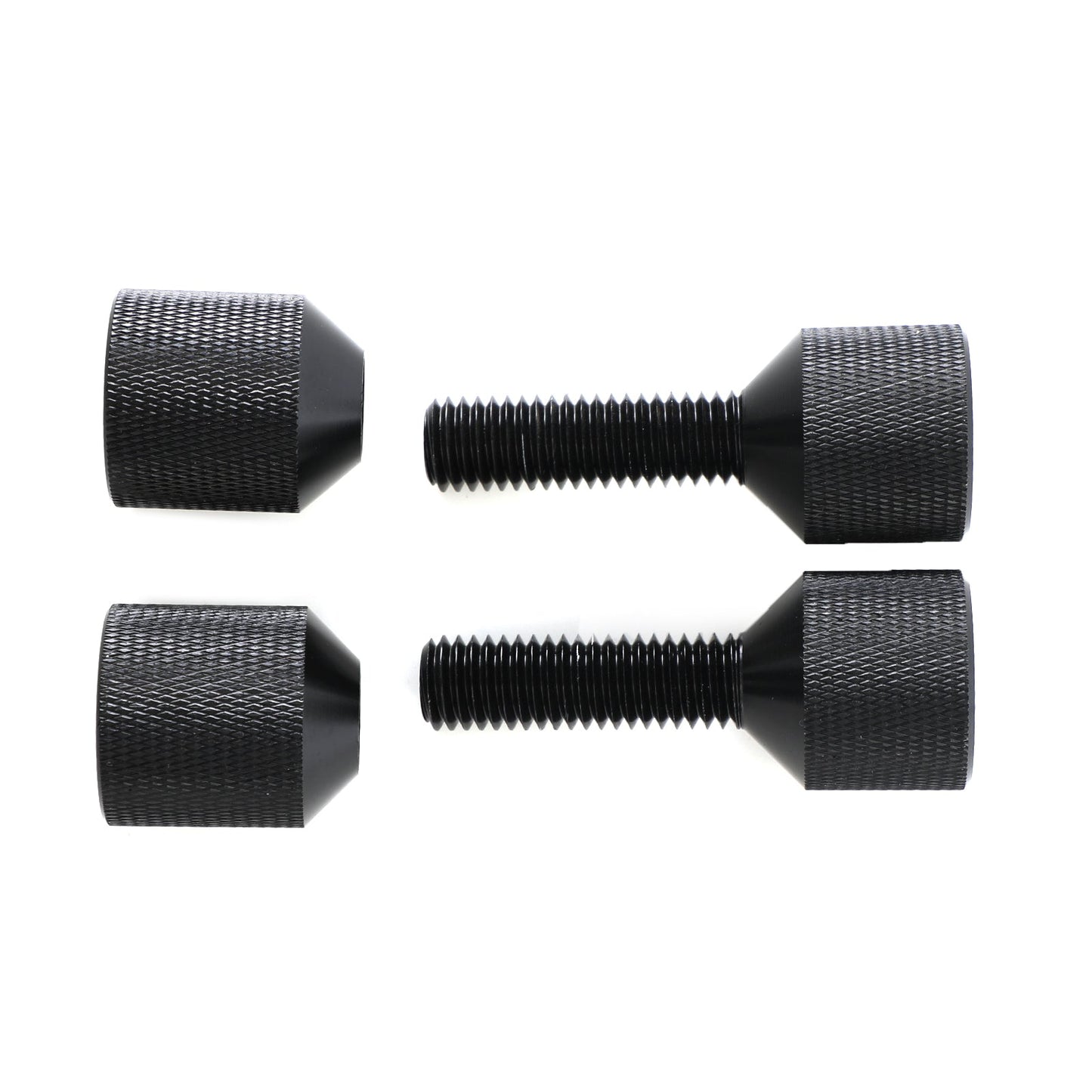 1-1/8" Two Hole Pins Small Aluminum Knurled With Removable Threads