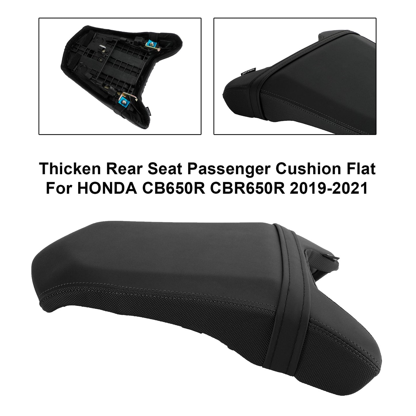 2019-2023 HONDA CB650R CBR650R Thicken Rear Seat Passenger Cushion Flat Black A