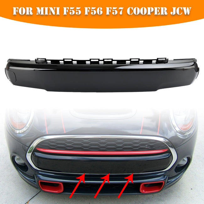 04/2013 — 12/2021 MINI F56 Cooper S Front Number Plate Cover 51117337791 Gloss Black