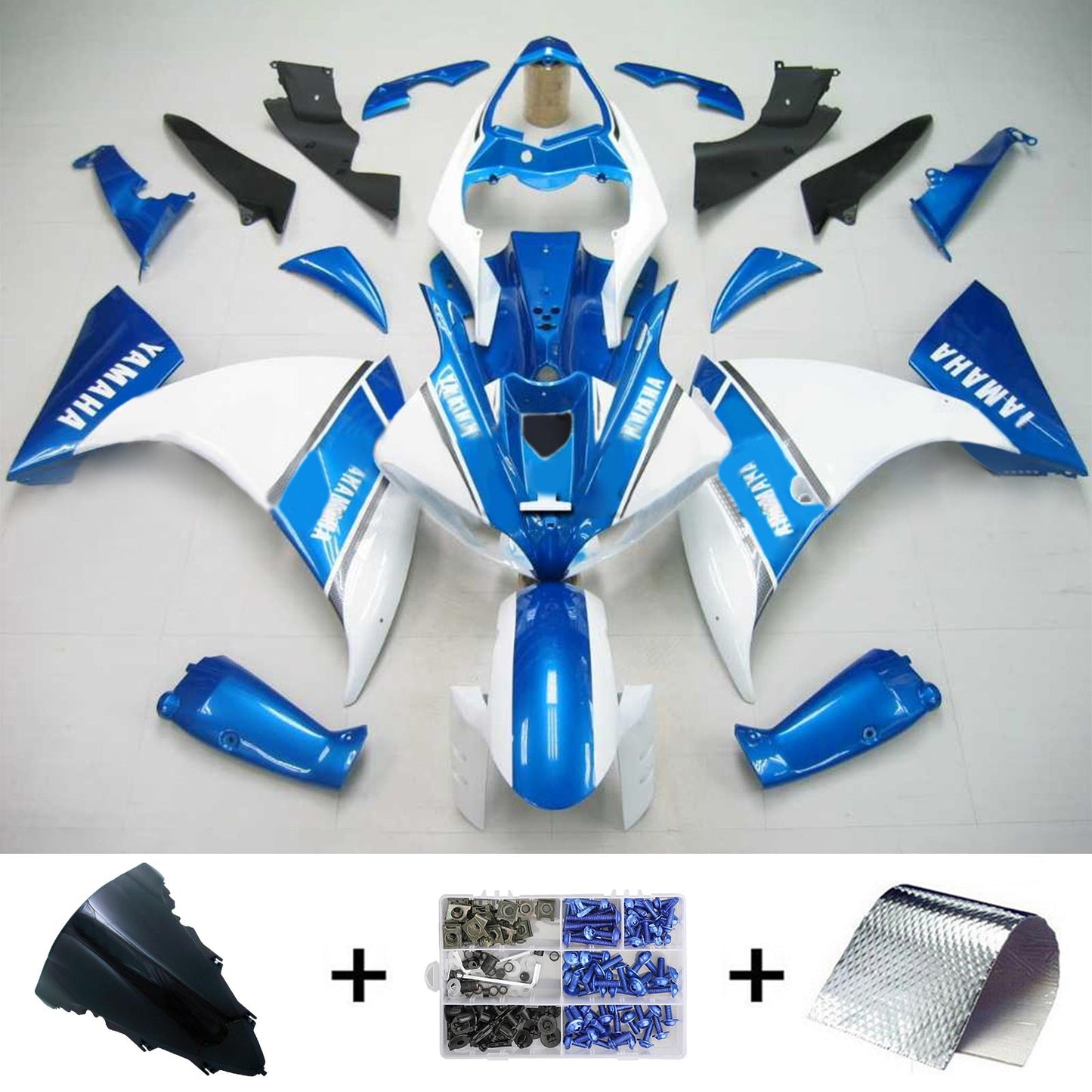 2009-2011 Yamaha YZF 1000 R1 Injection Fairing Kit Bodywork Plastic ABS #105