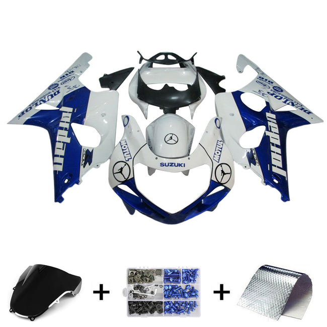 2000-2002 Suzuki GSXR1000 K1 K2 Fairing Kit Bodywork Plastic ABS