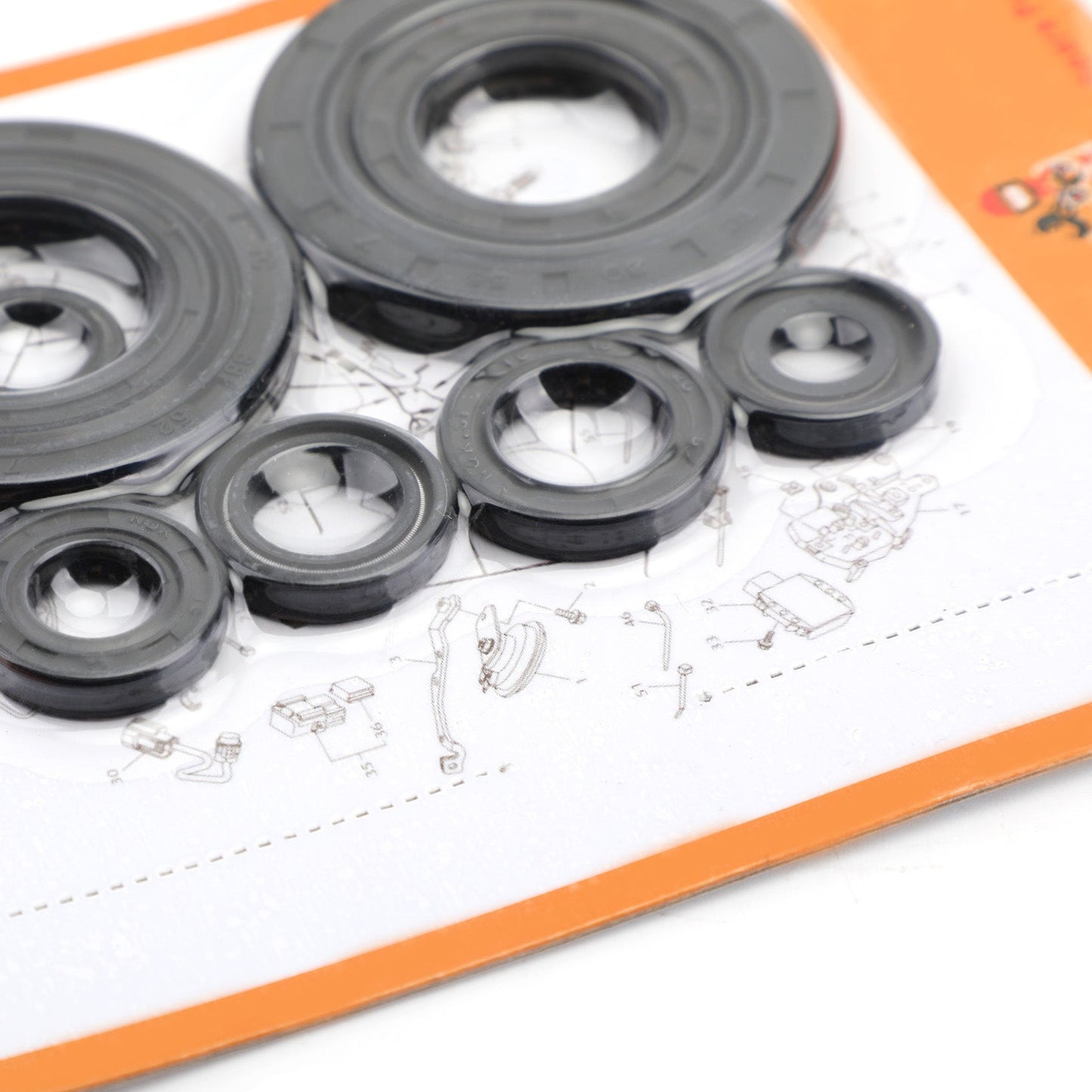 9pcs Engine Oil Seal Kit Set for Honda CRF250R 2010-2017 crf250r CRF-250R