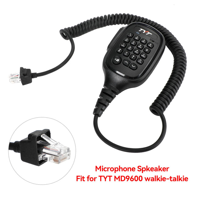 Digital DMR Car Coding Microphone Mic Fit for TYT MD9600 Walkie-Talkie Radio