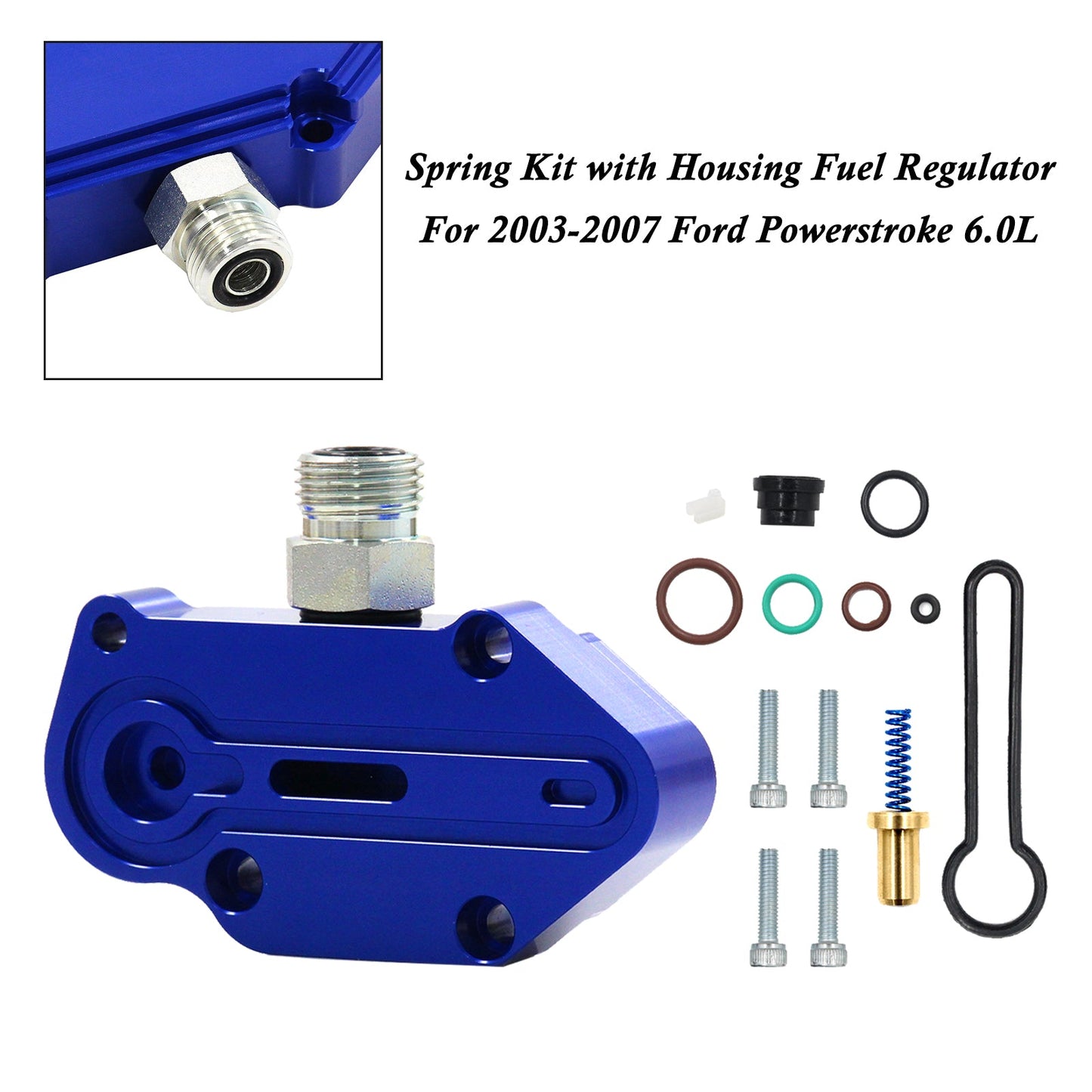 Ford Powerstroke 6.0L 2003-2007 Blue Spring Kit with Housing Fuel Regulator