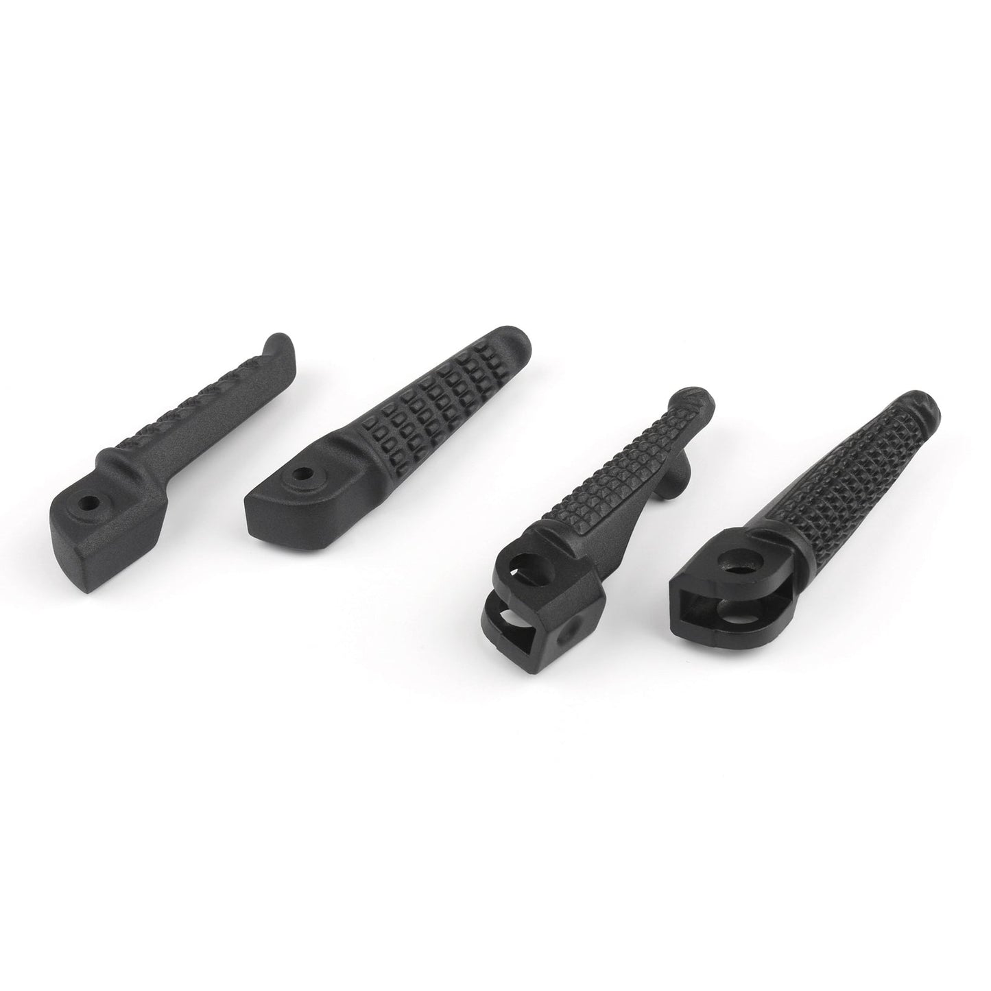 Front&Rear Footrests Foot Pegs Aluminum Passenger For Kawasaki ZX6R ZX-10R 04+12