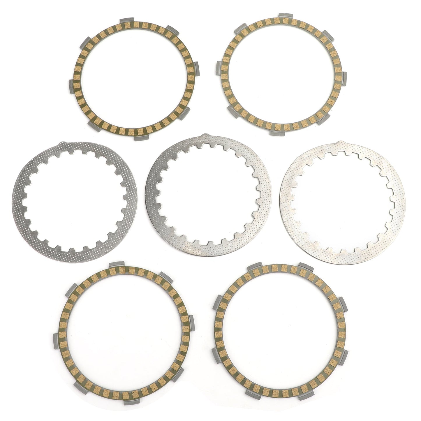 Clutch Plate Kit - Friction & Steel Plates For Yamaha DT50R DT50 4AD DT50LC DT50 3UN DT80 TDR80 YZ80C/D/E/G RD80LC RD75LC