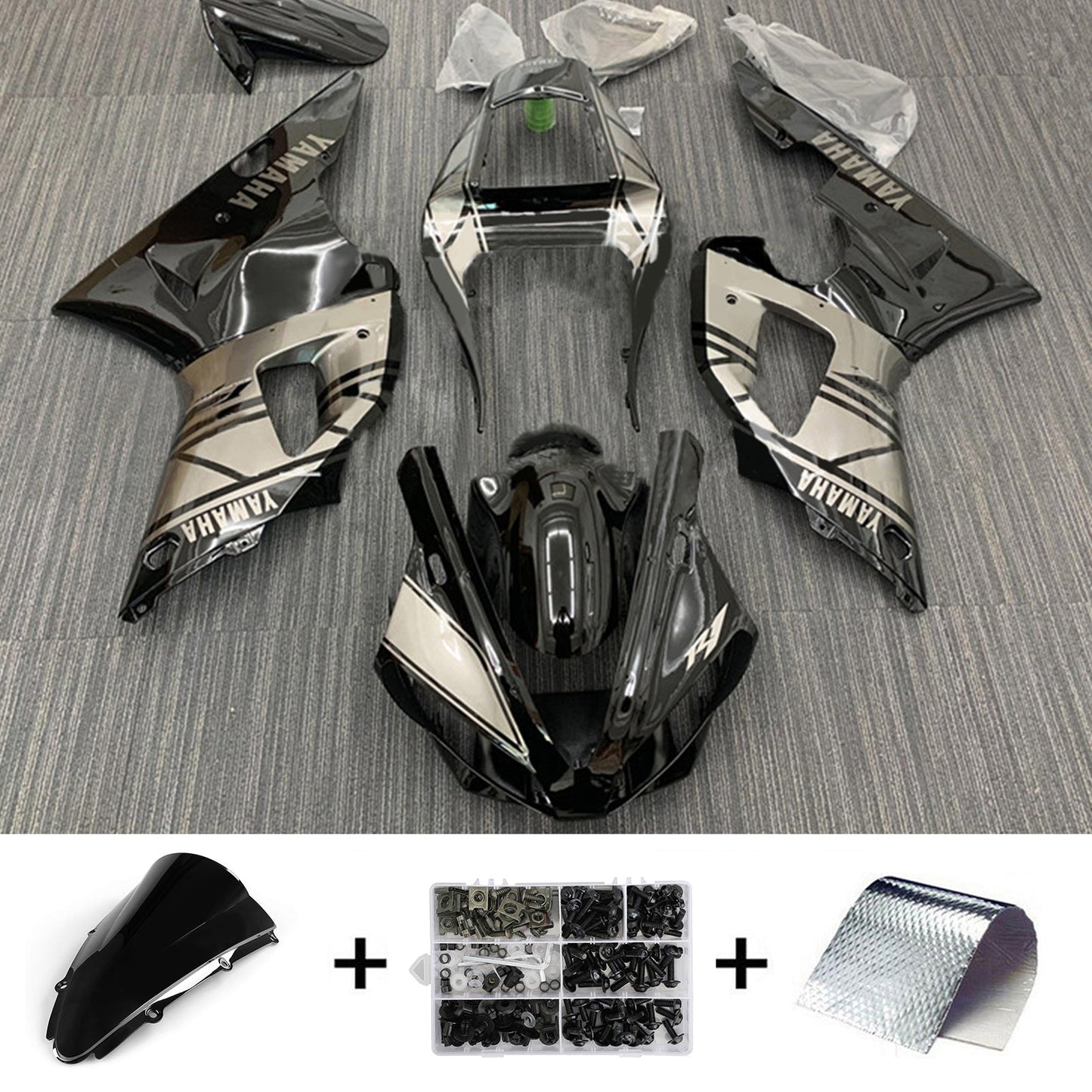 2000-2001 Yamaha YZF 1000 R1 Injection Fairing Kit Bodywork Plastic ABS#120