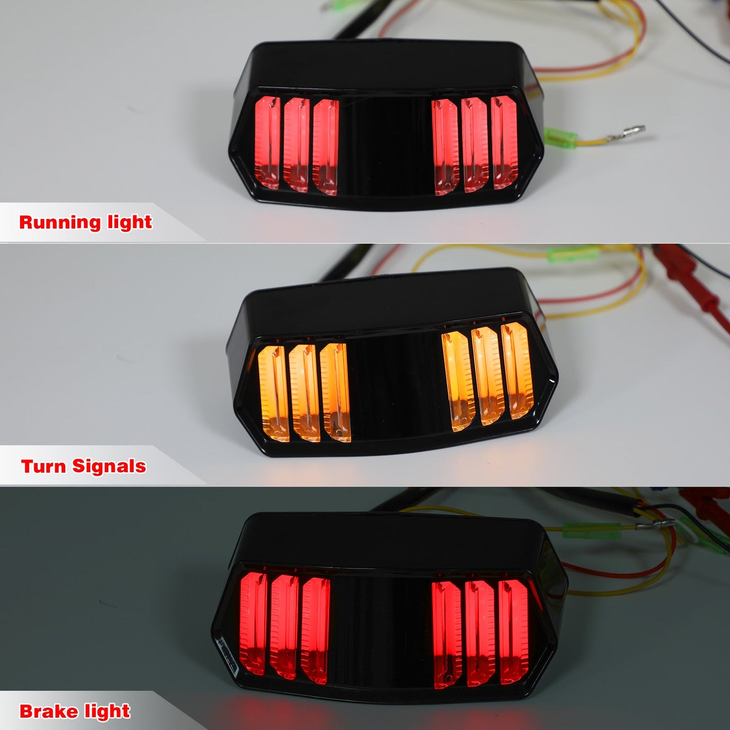 ABS Motorcycle Brake Tail Light Integrated Turn Signal For Honda CBR650F Grom125