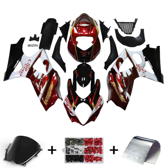 2007-2008 Suzuki GSXR1000 K7 Fairing Kit Bodywork Plastic ABS