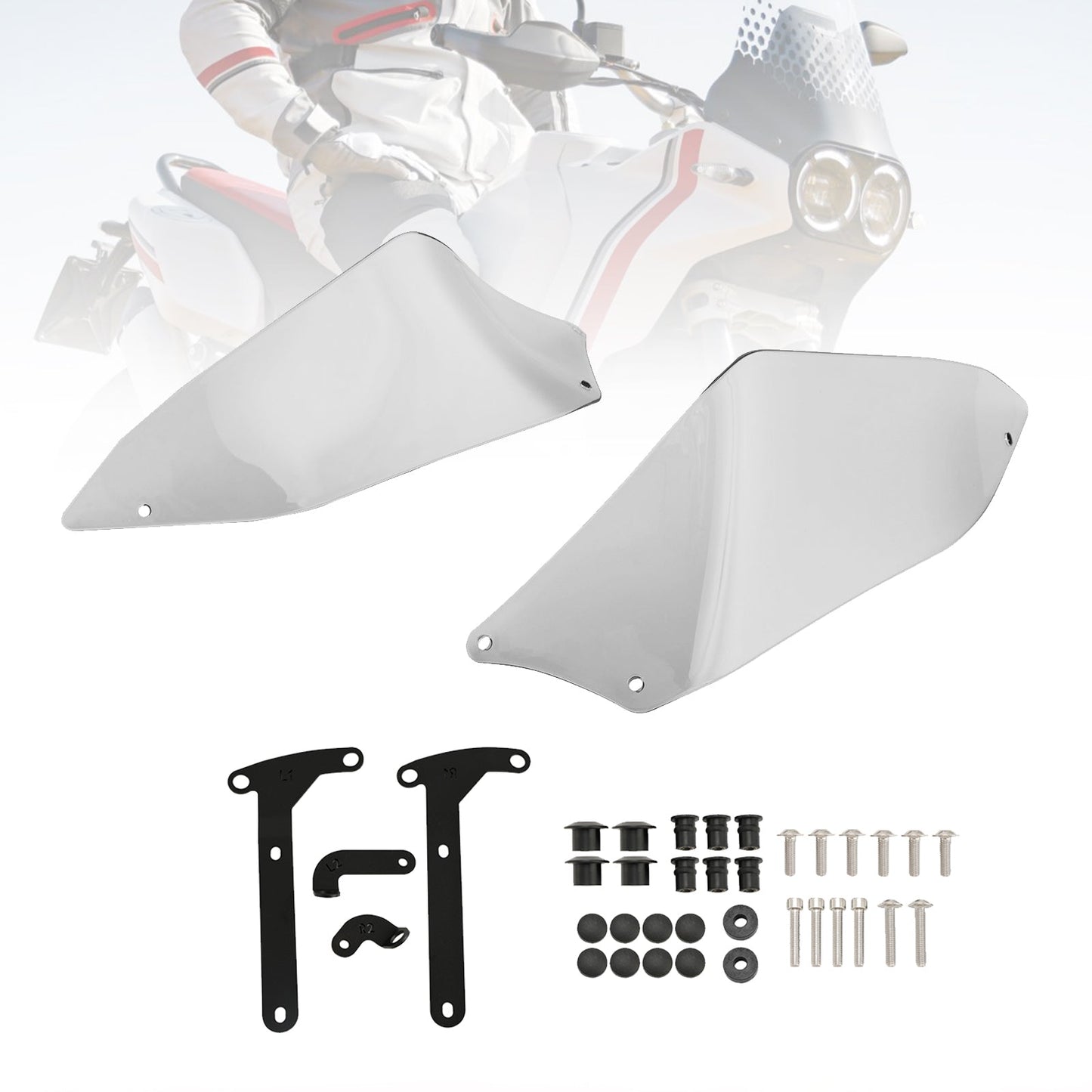 2022-2023 DUCATI Desert X Motorcycle Deflector Side Top