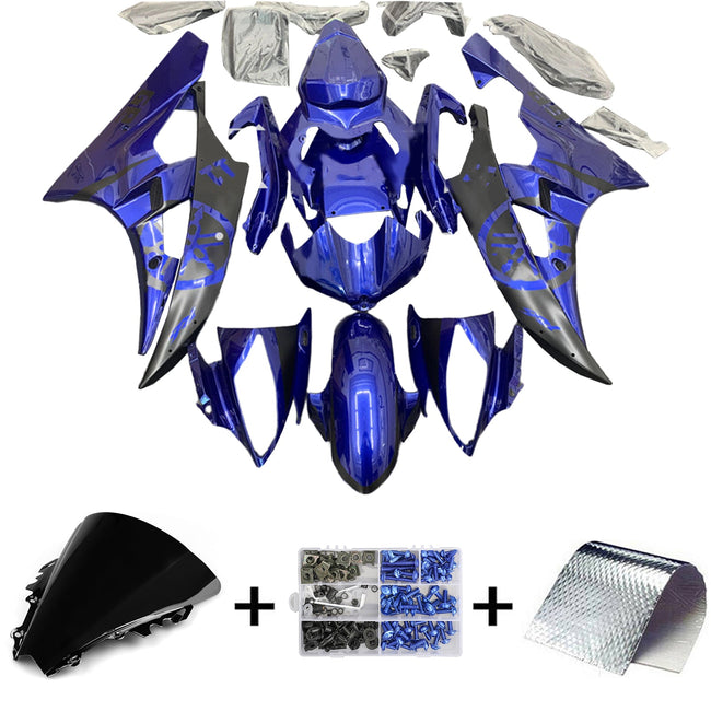 2006-2007 Yamaha YZF 600 R6 Fairing Kit Bodywork Plastic ABS