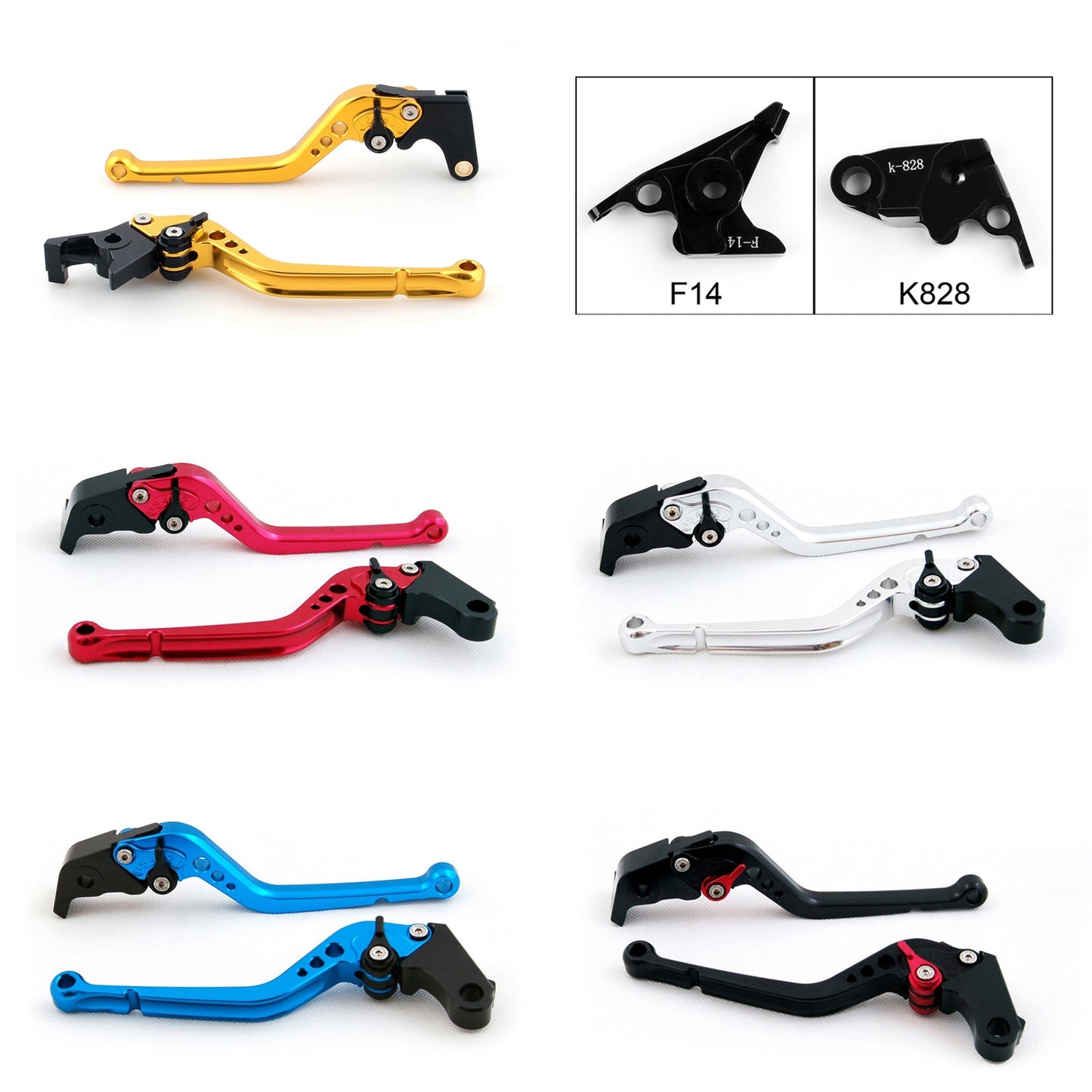 Brake Clutch Levers For Kawasaki ZX6R/ZX636R/ZX6RR ZX 12R Z1000 ZZR600 Black