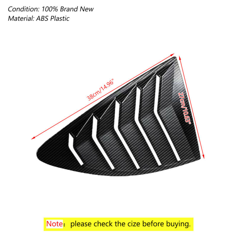 Carbon Side Window Louver For 2013-2018 Scion FRS BRZ Toyota 86 GT86