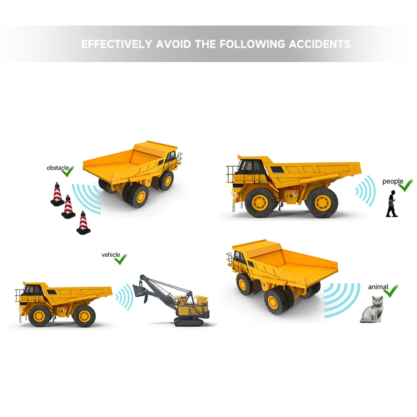 77Ghz Millimeter Wave Radar Obstacle Avoidance Warning System for Cement Truck