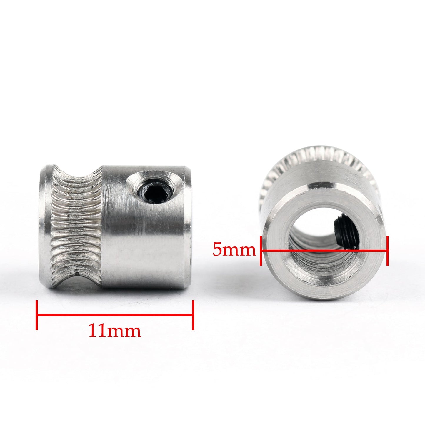 2x MK8 Steel Drive Gear Filament Pulley For 1.75/3.0mm Extruder 3D Printer