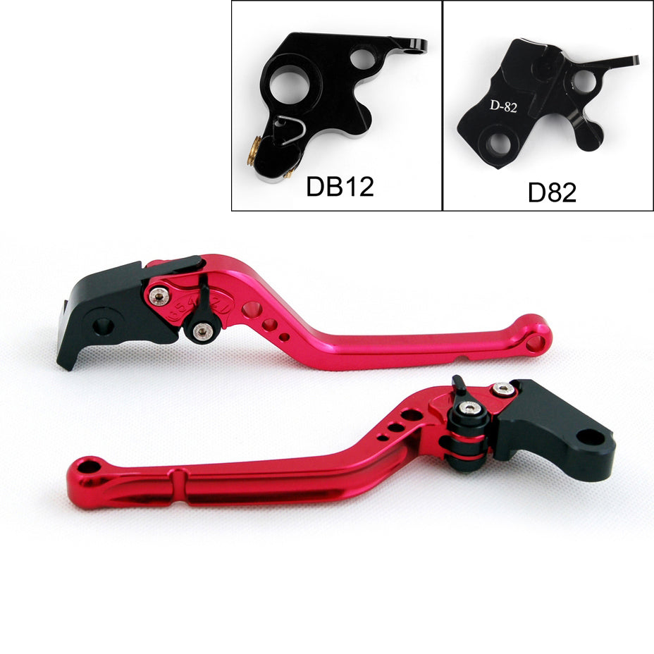 Long Brake Clutch Levers For Ducati 821 MONSTER/Dark/Stripe 2014-2016 Black