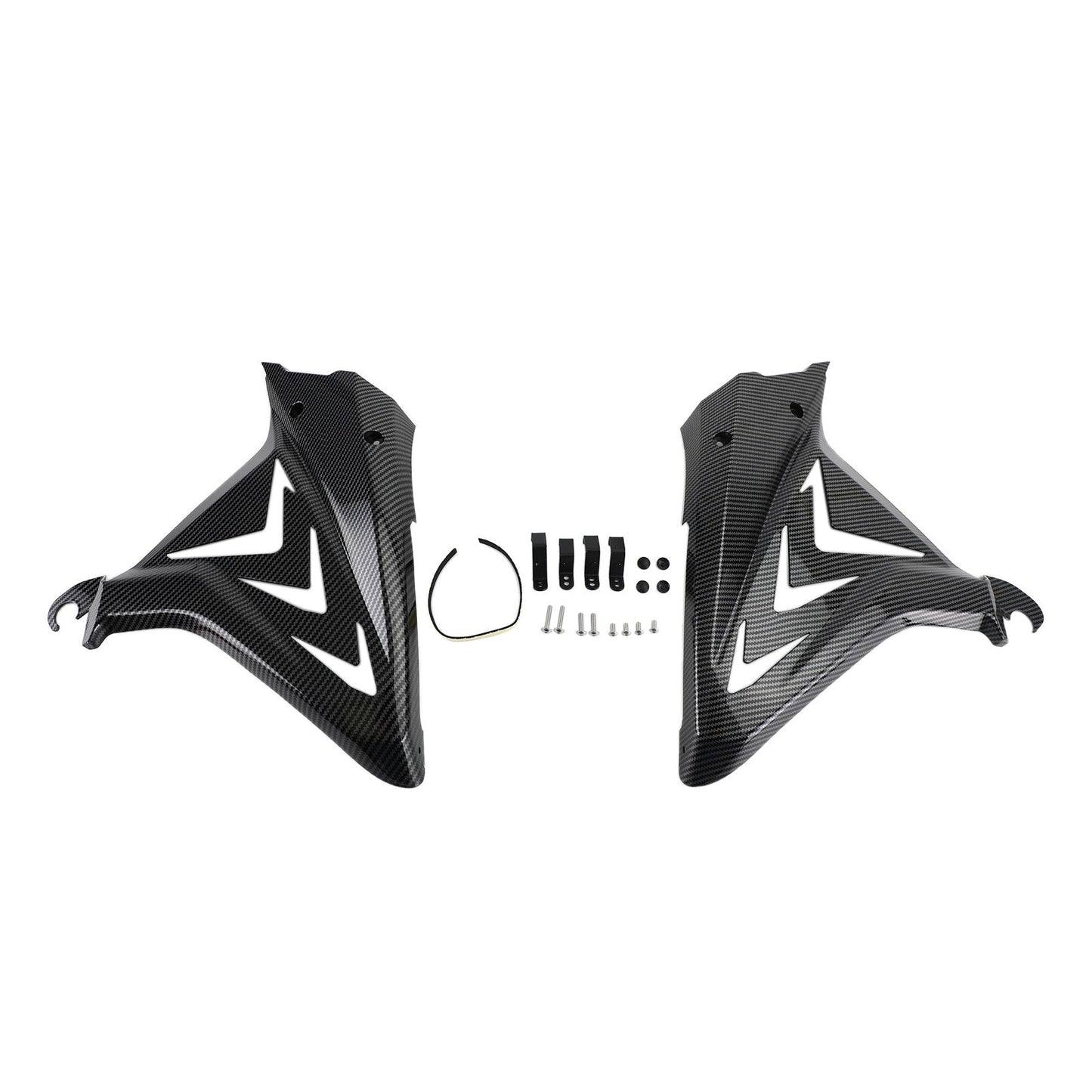 Side Frame Cover Panels Fairings Cowls For Honda CBR650R 2019-2021 Black