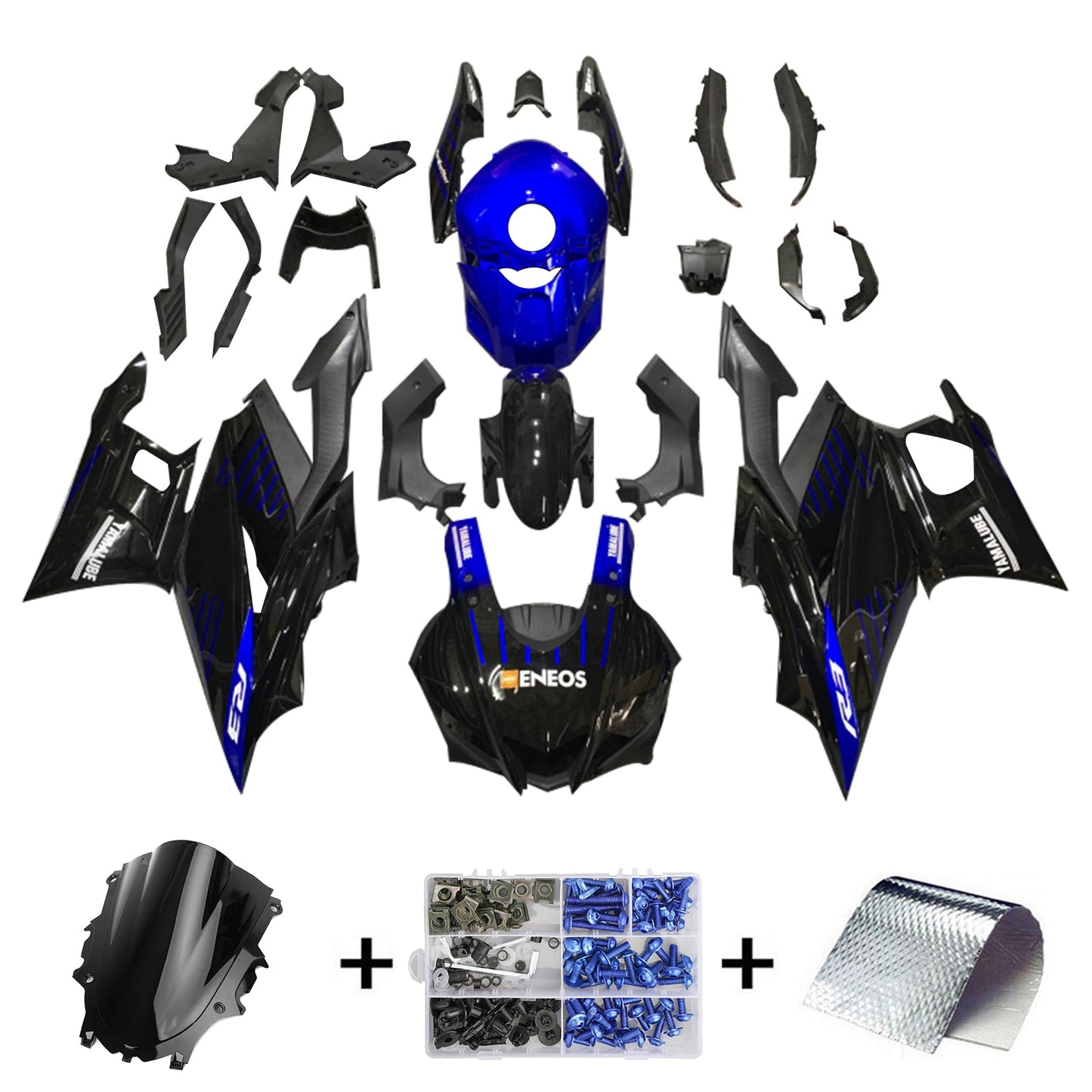 2019-2021 Yamaha YZF-R3 R25 Fairing Kit Bodywork Plastic ABS