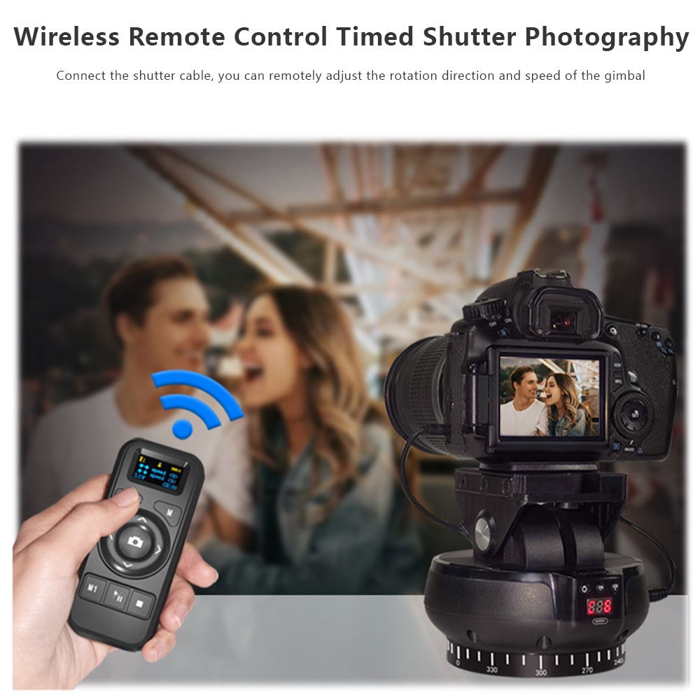 360° Panoramic Rotating Head Remote Control Pan Tilt Suitable for mobile Phones/Cameras etc