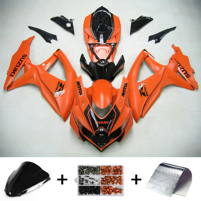 2008-2010 Suzuki GSXR 600/750 K8 Amotopart Injection Fairing Kit Bodywork Plastic ABS #112