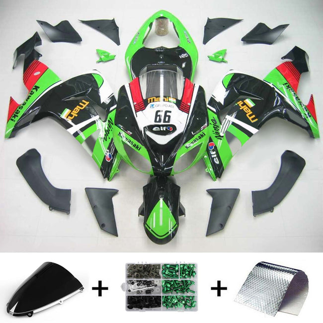 2006-2007 Kawasaki ZX10R Amotopart Injection Fairing Kit Bodywork Plastic ABS #109