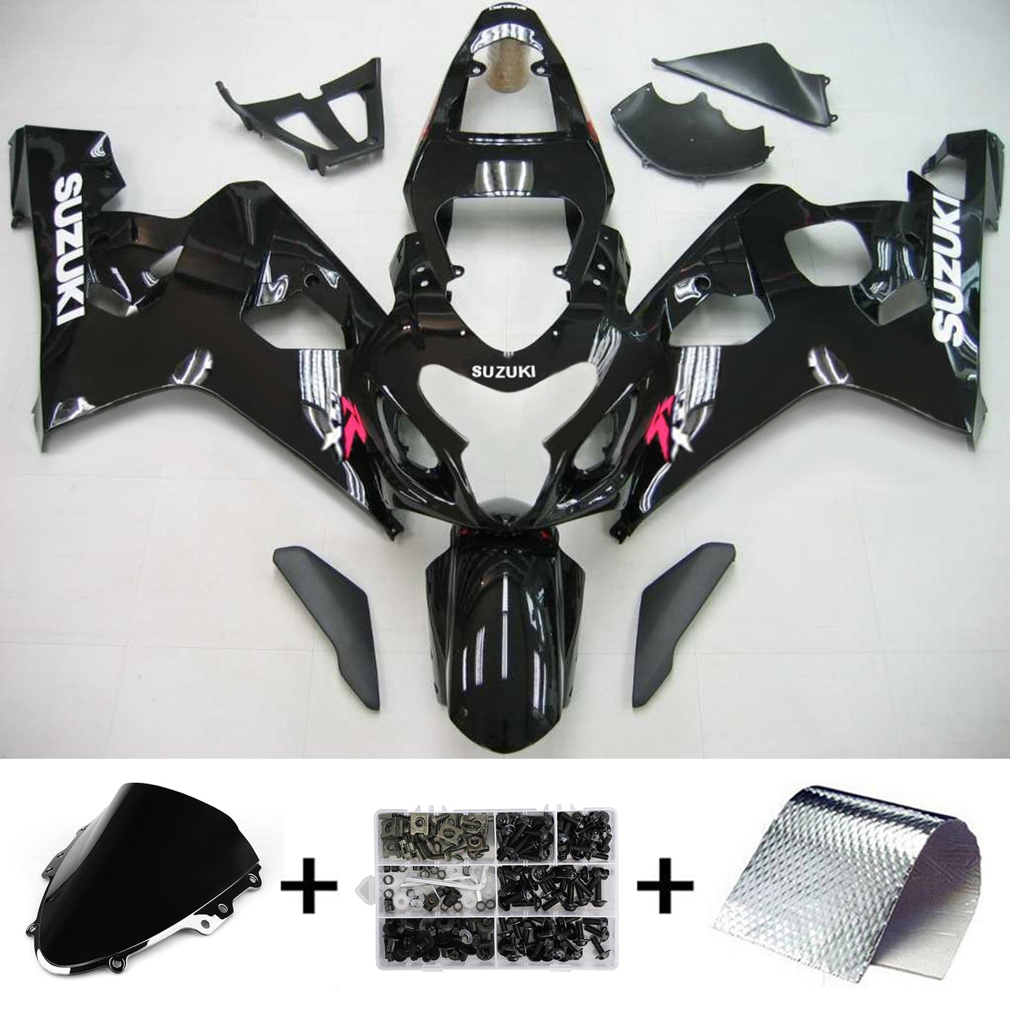 2004-2005 Suzuki GSXR 600/750 K4 Injection Fairing Kit Bodywork Plastic ABS #102 Amotopart