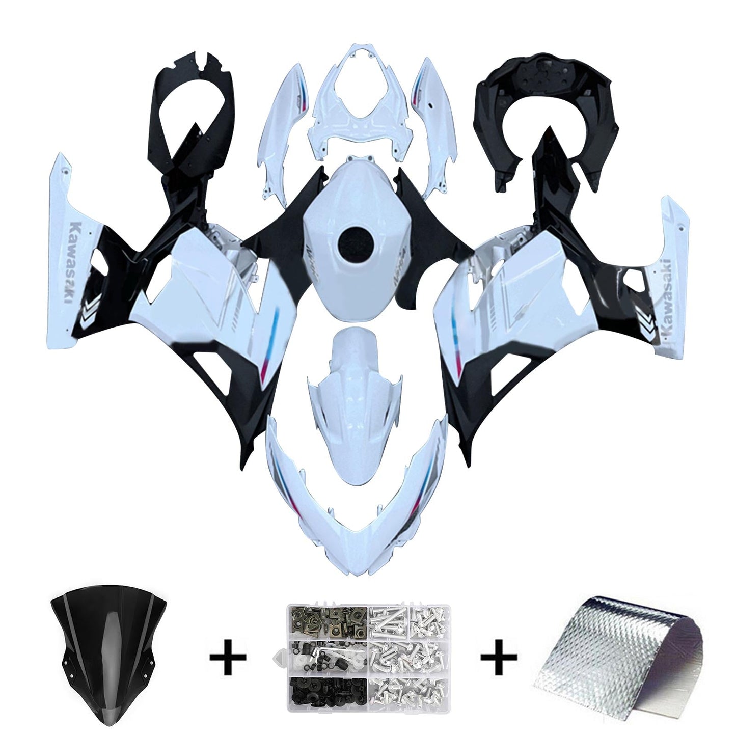 2018-2023=4 Kawasaki EX400 Ninja400 Fairing Kit Bodywork Plastic ABS