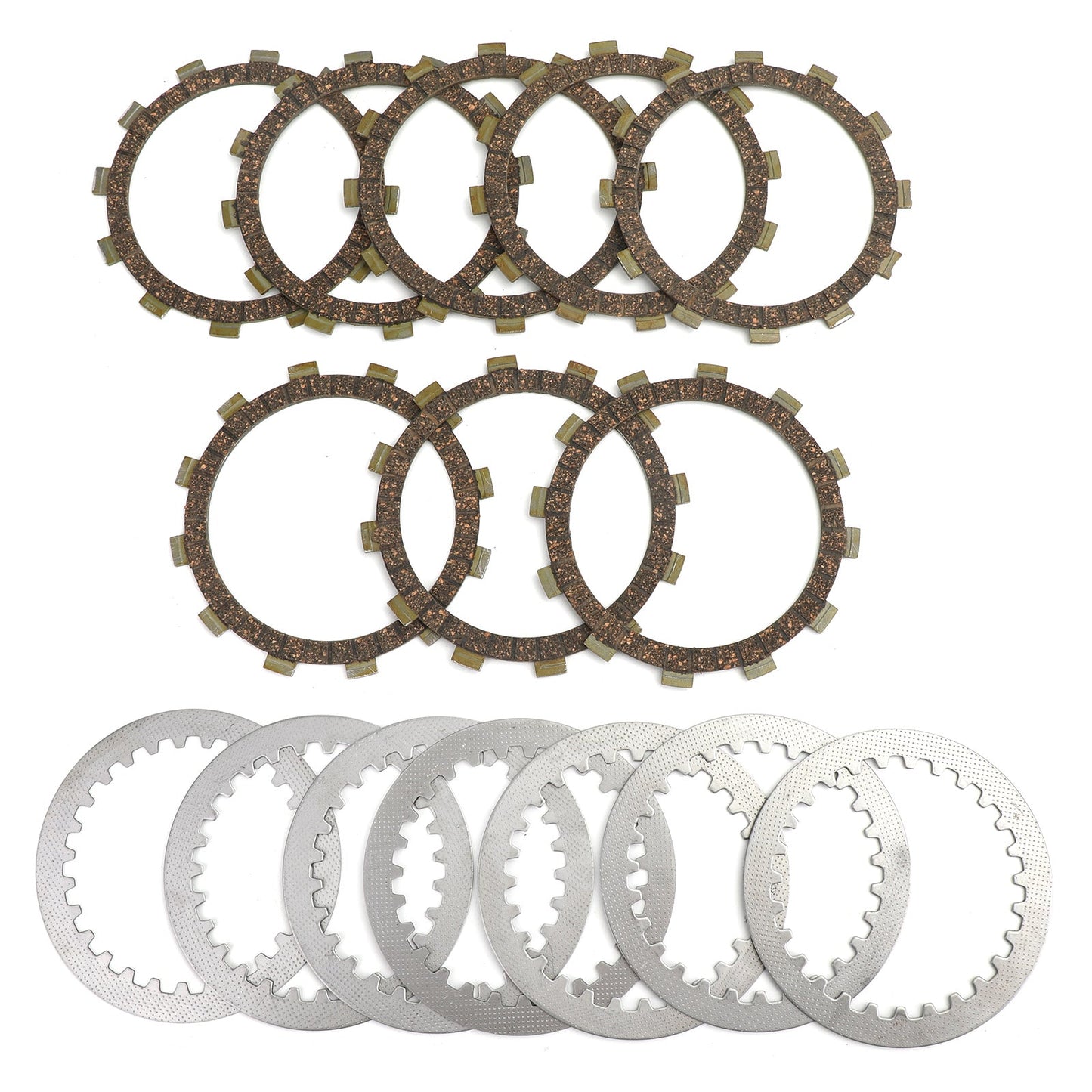 Clutch Plate Kit - Friction & Steel Plates For Yamaha TT500C/D/F/H/G XT500C/D/E/F/G/H XT500 SR400/SP SR500